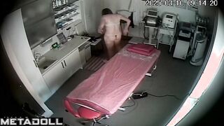 Naughty naked Norwegian brunette mother changes her clothes in the bedroom