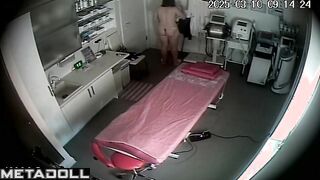Naughty naked Norwegian brunette mother changes her clothes in the bedroom