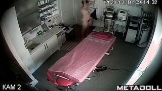Naughty naked Norwegian brunette mother changes her clothes in the bedroom