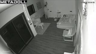 Greek young lovers having sex in their daughter’s room spy cam