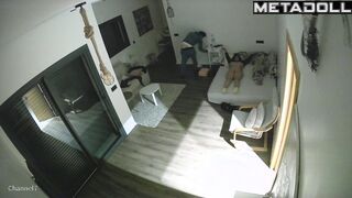 Greek young lovers having sex in their daughter’s room spy cam
