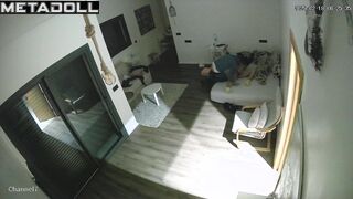 Greek young lovers having sex in their daughter’s room spy cam