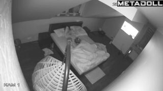 Beautiful American dirty couple having sex in their daughter’s room live