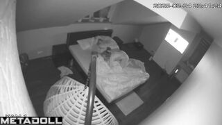 Beautiful American dirty couple having sex in their daughter’s room live