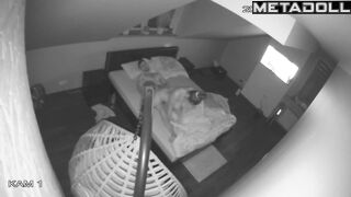 Beautiful American dirty couple having sex in their daughter’s room live