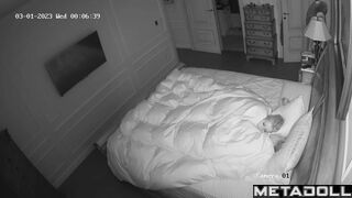 Busty American MILF fucks in her sleep