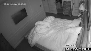 Busty American MILF fucks in her sleep