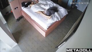 Fetishist German couple fuck in their bed