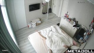Russian woman fucks her sleeping husband