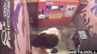 Hot Korean couple at a karaoke bar