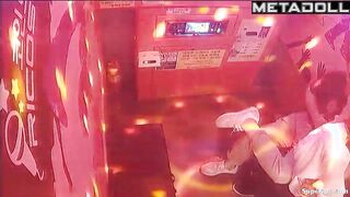 Hot Korean couple at a karaoke bar