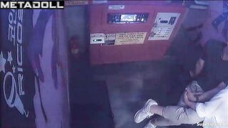 Hot Korean couple at a karaoke bar