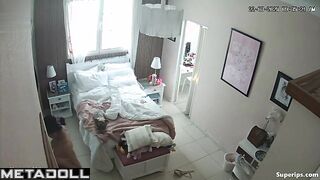 Petite Italian girl changes her clothes