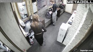Nude teenage model girls in a dressing room