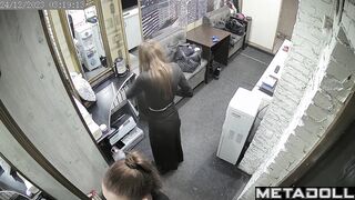 Nude teenage model girls in a dressing room
