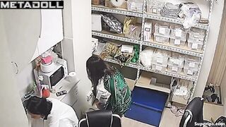 Cute Korean girl changes her clothes hidden
