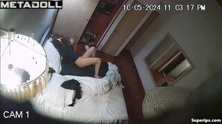 Latina girl masturbates while talking to herself