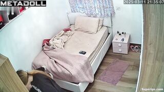 Naked Italian college girl in her room