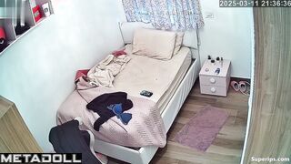 Naked Italian college girl in her room