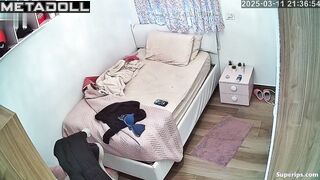 Naked Italian college girl in her room