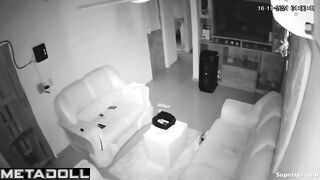 Petite Latina girl gets fucked on the sofa