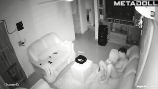 Petite Latina girl gets fucked on the sofa