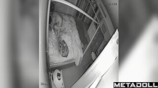 Real Estonian couple fuck on their bed hard hidden IP camera