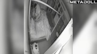 Real Estonian couple fuck on their bed hard hidden IP camera