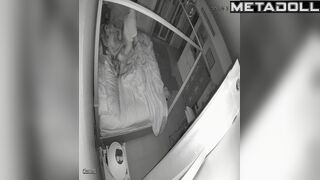 Real Estonian couple fuck on their bed hard hidden IP camera