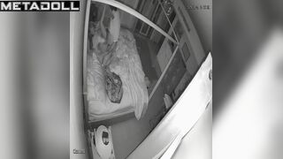 Real Estonian couple fuck on their bed hard hidden IP camera