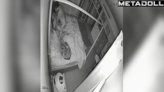 Real Estonian couple fuck on their bed hard hidden IP camera