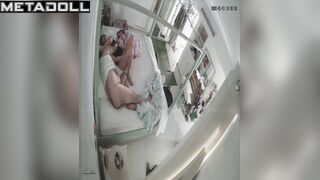 Amazing Turkish newly married couple fuck in the living room live