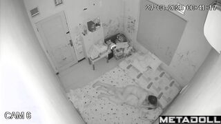 Amazing married couple having sex in their daughter’s room hidden cam