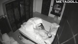 Beautiful American dirty couple fuck hard in their bed HD