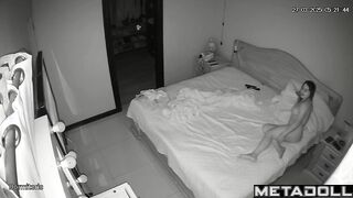 Busty Ukrainian blonde wife gets cum inside her pussy spy cam