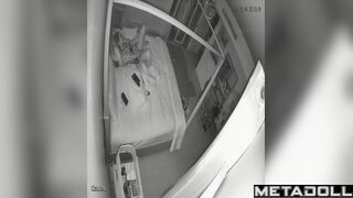 Skinny blonde mother has orgasms while watching porn for you