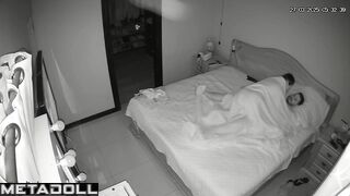 British newly married couple fuck brutally in their bed recording