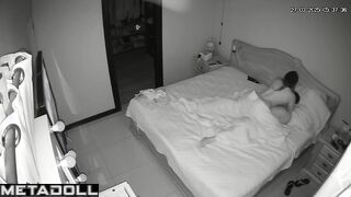 British newly married couple fuck brutally in their bed recording