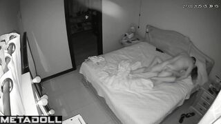 British newly married couple fuck brutally in their bed recording