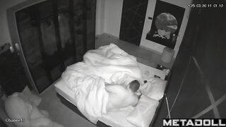 My friend's amazing parents fuck hard in their bed hidden camera