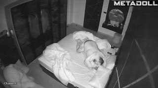 My friend's amazing parents fuck hard in their bed hidden camera