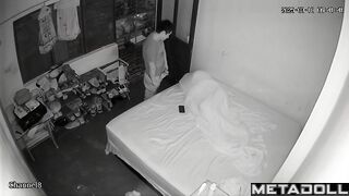 Amazing Polish newly married couple having sex before going to sleep hidden IP cam