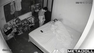 Amazing Polish newly married couple having sex before going to sleep hidden IP cam
