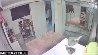 Latina teen girl shows her tits