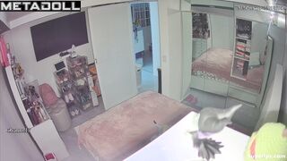 Latina teen girl shows her tits