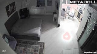 Nude Russian college couple in their room