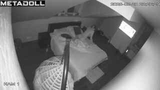 Naked Finnish brunette woman rubs her pussy while fantasizing about handjob porn