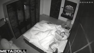 My real neighbours fuck hard in their bed hidden IP cam