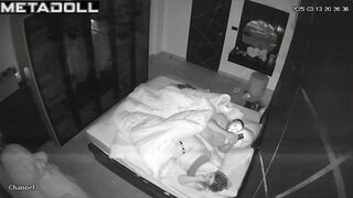 My real neighbours fuck hard in their bed hidden IP cam