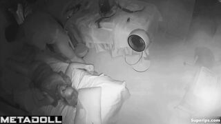 Mature Korean couple fucks in a small bed